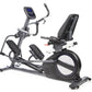 BodyCraft SCT400g seated elliptical crosstrainer with digital console, black frame, padded seat and backrest on white backgro