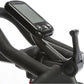 BodyCraft SPR stationary exercise bike with black padded seat and handlebars, digital display console mounted on frame, shown