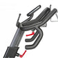 BodyCraft SPR indoor exercise bike with black frame, curved handlebars, padded seat, and red resistance adjustment lever on w