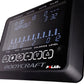 BodyCraft VR500 Pro Rowing Machine console displaying digital metrics including time, distance, watts, and calories on black 