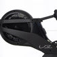 Black rowing machine with perforated seat bucket, extending arm with digital display monitor, and V500 logo on footrest again