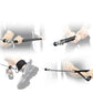 Instructional demonstration showing four ways to use BodyCraft XFT Functional Trainer with black cable attachment and handle 