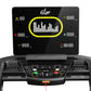 California Fitness Malibu 223 folding treadmill with black frame, digital console displaying incline, speed, pulse, calories,