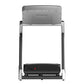 Malibu 6T heavy-duty folding treadmill with gray frame, black control panel, and touch console on white background