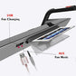 California Fitness Malibu 7 folding treadmill with black handle, gray base, smartphone holder, USB charging port, and aux cab