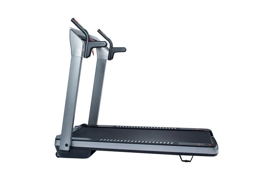 Closeup side view California Fitness Malibu 7 Folding Treadmill