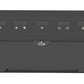 Charcoal gray treadmill console with illuminated control buttons displayed on white background