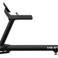 Black MB.5T treadmill with curved running surface, upright handles, and digital display on white background