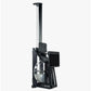 Black CityRow Max rowing machine with tall vertical rail, digital monitor, and water resistance tank on white background