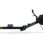 Concept2 RowErg indoor rowing machine with black frame, gray seat, and large black fan flywheel on white background