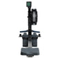 Concept2 RowErg black rowing machine with digital monitor, dual footrests, and handlebar on white background