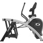 Cybex Arc Trainer elliptical with gray and black frame, black seat and handlebars, on white background