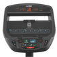 Cybex 525AT black elliptical machine console displaying time, calories, and resistance level with red LED readout and control