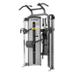 Cybex Bravo Advanced Functional Trainer with dual cable stations, black handles, and gray frame on white background