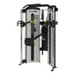 Cybex Bravo Advanced Functional Trainer with dual cable towers, black handles, and yellow accents on white background