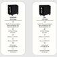 Comparison chart of Standard and Pro HP Chiller models with specifications.