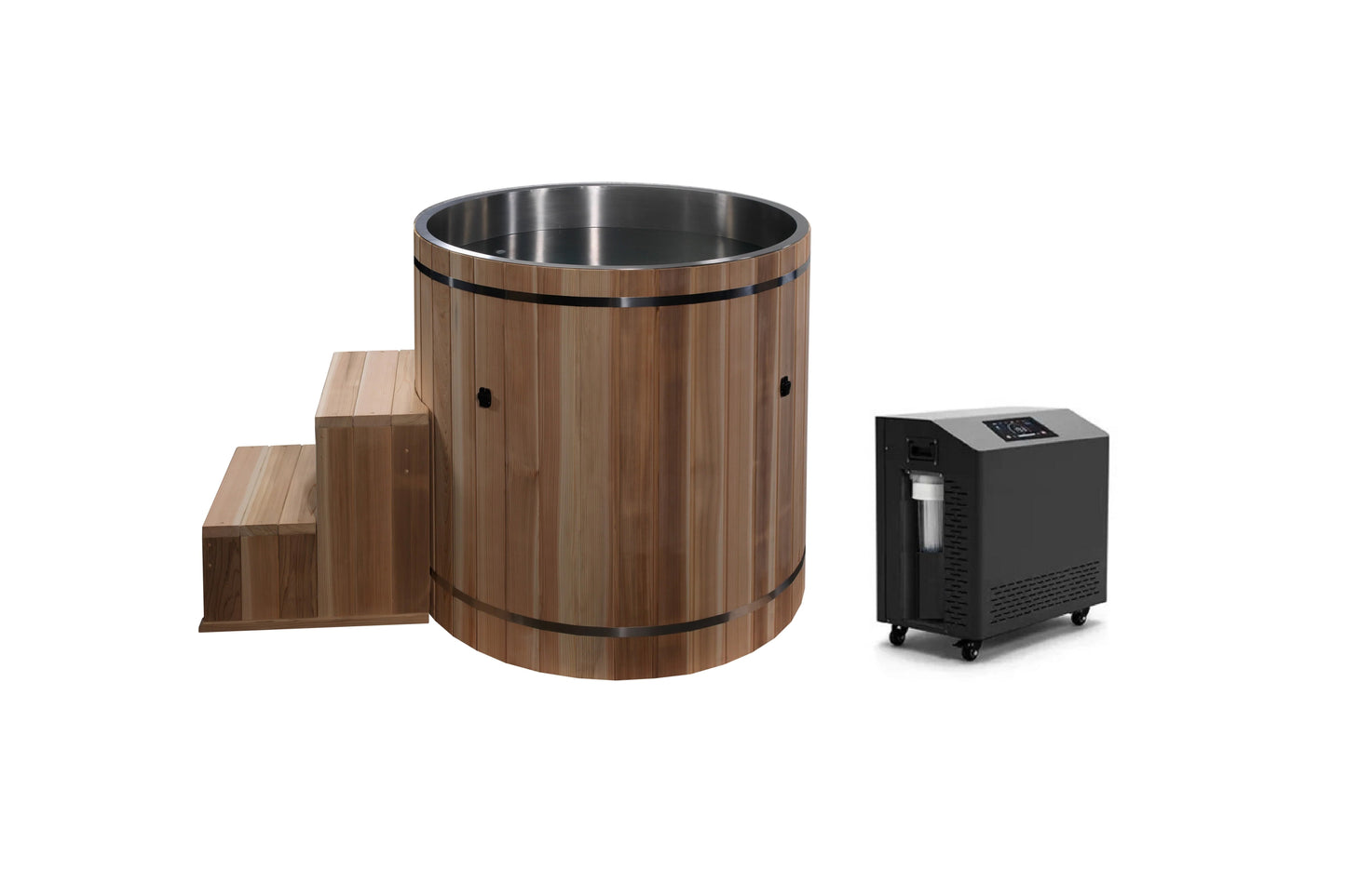 dynamic cold therapy  pacific cedar barrel marine grade 316 stainless steel interior 4