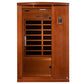 Dynamic Venice Limited Elite 2 person infrared sauna with hemlock wood construction, glass doors, and digital control panel o