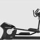 Freemotion e22.9 black and gray elliptical machine with digital console and extended stride, on white background