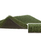 Warrior Sports Performance Turf roll with green synthetic grass surface and dark rubber backing, showing close-up detail of b