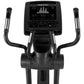 Freemotion e10.9b black elliptical machine with digital console display and dual handles, front view on white background