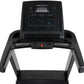 Freemotion t8.9b treadmill with black frame, digital display console showing speed and metrics, and gray accents on white bac