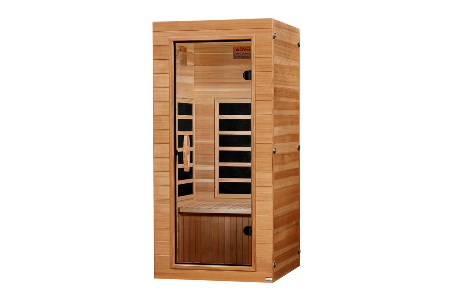 Wooden sauna cabin
