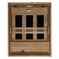 Golden Designs Toscana 3-person infrared sauna with light wood construction, six black glass windows, bench seating, and inte