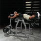 Man using gray and black Hammer Strength Glute-Ham Reverse Hyper Combo machine in gym setting, demonstrating exercise form