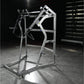 Hammer Strength Ground Base Jammer with silver metal frame and black foot plate in gym setting