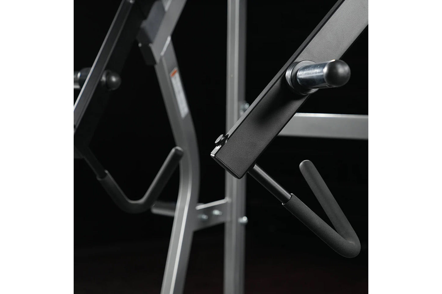 Black and gray Hammer Strength Ground Base Jammer with metal pin and handle detail against dark background