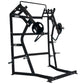 Black Hammer Strength ground base jammer machine with dual handles and weight plate pegs on white background