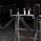 Hammer Strength Iso-Lateral High Row machine with gray steel frame and black padded handles in gym setting
