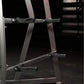 Hammer Strength Iso-Lateral High Row weight machine with chrome handles and black frame on dark gym floor