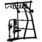 Black Hammer Strength iso-lateral high row machine with dual handles, footrest, and adjustable seat on white background