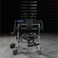 Hammer Strength plate-loaded abdominal oblique crunch machine with black seat, metal frame, and weight plates, in gym setting