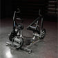 Hammer Strength plate-loaded combo twist machine with black frame, adjustable handles, and 45-pound weight plates in gym sett