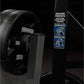 Hammer Strength ground base twist combo plate-loaded machine with dual blue illustration badges on black frame against dark b
