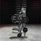 Hammer Strength plate-loaded iso-lateral incline press with black weight plates, silver frame, and padded seat in gym setting