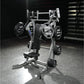 Hammer Strength plate-loaded iso-lateral incline press machine with black weight plates and silver metal frame in gym setting