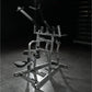 Hammer Strength plate-loaded iso-lateral wide pulldown machine with dual handles, metal frame, and padded seat in gym setting