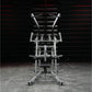 Hammer Strength plate-loaded iso-lateral wide pulldown machine with white frame and black handles in gym setting