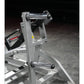 Hammer Strength plate-loaded squat high pull machine with gray frame and black handles on concrete floor