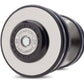 Black and chrome pro-style dumbbell with 55-pound weight marking and Hampton branding on white background