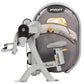 Hoist Biceps Curl machine with gray frame, padded seat, adjustable handles with black grips, and digital control panel, flat 