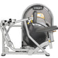 Hoist Mid Row CL-3203 exercise machine with silver metal frame, black padded seat and backrest, dual handles, and adjustment 