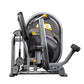 Hoist Chest Press CL-3301 machine with gray metal frame, black padded seat, and yellow accents, on white background