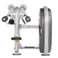 Hoist Lateral Raise CL-3502 exercise machine with silver frame, black seat, and dual weight stacks on white background
