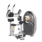 Hoist Club Line abdominal machine with gray metal frame, black padded seat and back support, dual handles, weight stack, and 