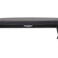 Hoist flat utility bench with black padded seat, metal frame, and rubber feet on white background